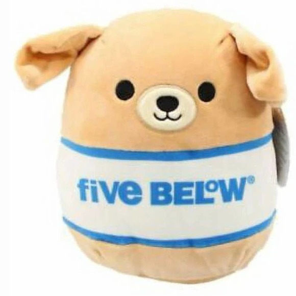 Squishmallows Original Kelly Toys 5 Below T Shirt Dog Collectible Plush Puppy - Picture 1 of 4